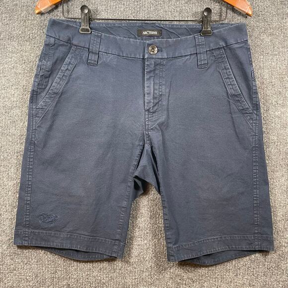 Arc'teryx Atlin Chino Shorts Men's 33 Blue Casual Outdoor Comfortable Weekend - Picture 1 of 12